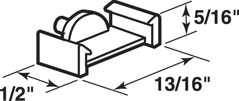 Prime-Line L 5839 Clear Plastic Window Grid Retainer Clips (6 Pack)