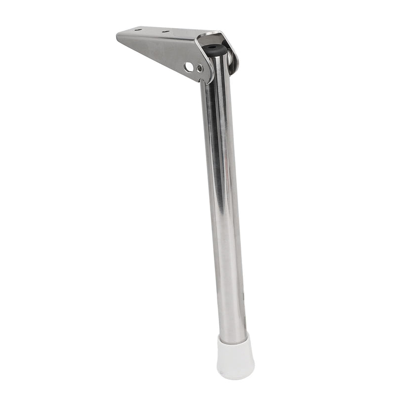 Fockety 13inch Boat Seat Swing Leg, 90 Degree Folding Support Plate Seat Support Leg for Boat, Adjustable 304 Stainless Steel Boat Bench Seat Legs with White Rubber Tips, for Marine Left 8423SL13