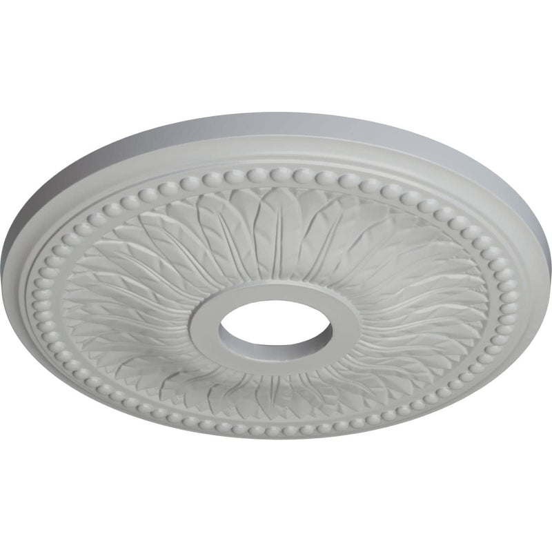 Ekena Millwork CM18BIFRFDecorative Ceiling Medallions Modeled After Original Historical Patterns & Designs, Frost Frost (Flat Finish)