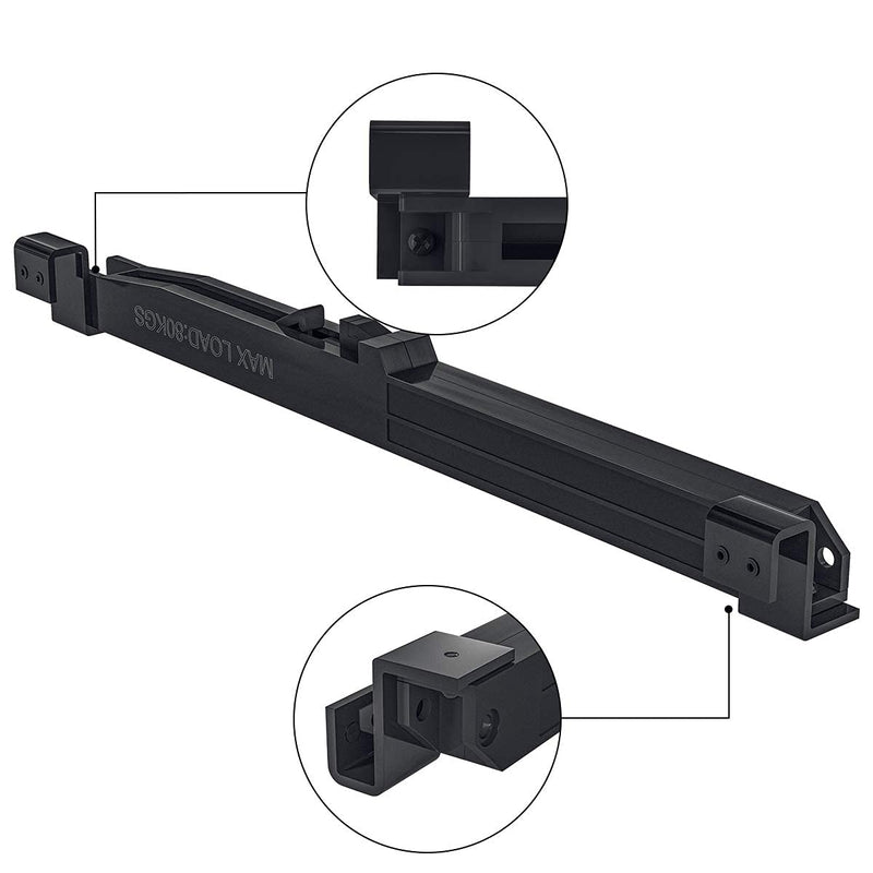 SMARTSTANDARD Barn Door Soft Close Kit, Matching 132-176 Pounds Single Door, Equipped with Spring Buffer Damper, Upgrade Hole-Free Version, 2PCS Heavy Weight