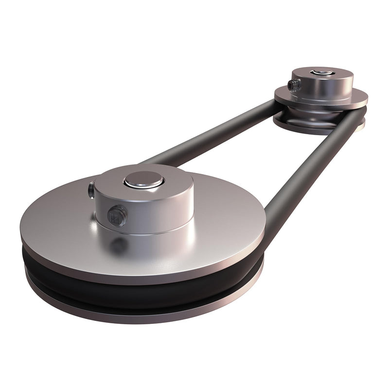HARFINGTON Single Groove Pulley 5mm Fixed Bore 20mm Outer Diameter Aluminum Alloy with Hex Wrench for Drilling Machine 6mm PU Round Belt 5mmx20mm