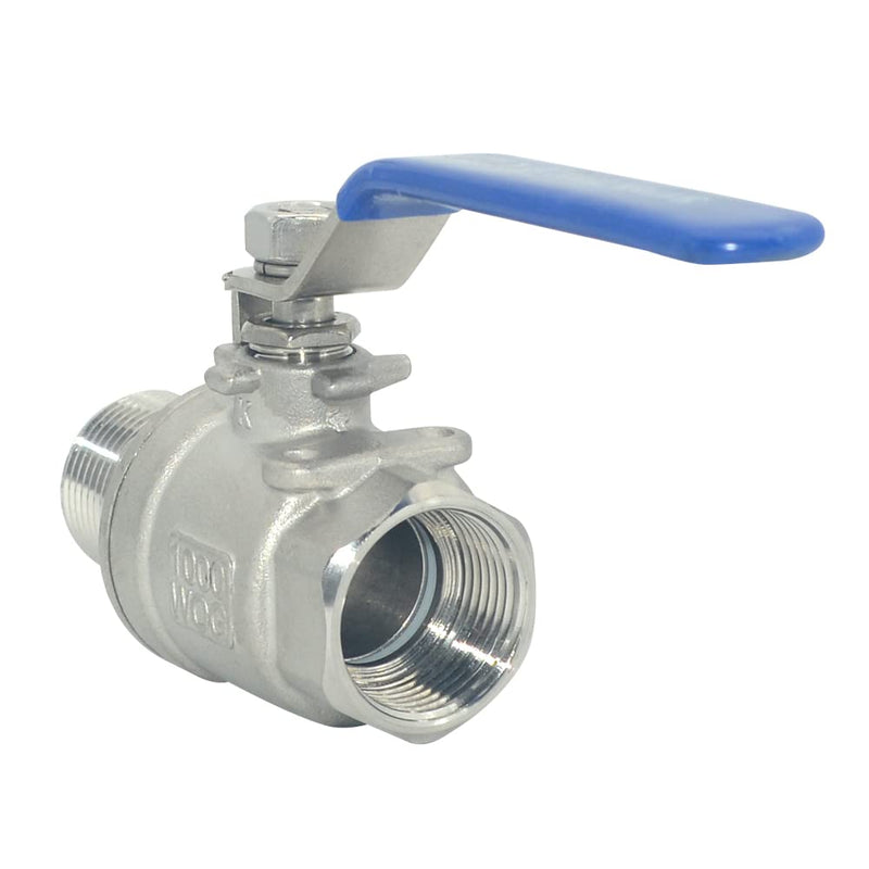 DAN SPEED Full Port Ball Valve Male x Female S304 Stainless Steel Heavy Duty for Water, Oil, and Gas,1000WOG (3/4inch) 3/4inch