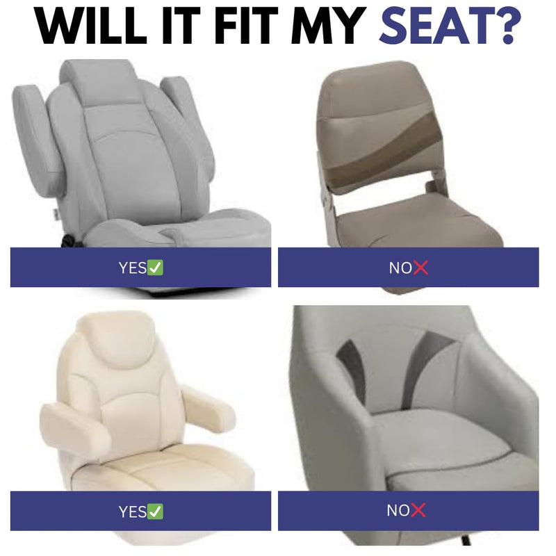 Boat Seat Cover - Microfiber, Quick-Dry, Universal Fit, Stylish Solid Beige Design for Captain's Chairs, Pontoon Towel Seat Covers