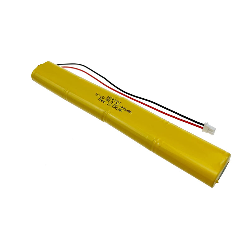 BBAT0043A Ni-Cd 9.6V 900mAh Emergency Light Lighting Fixture Battery Compatible with ELBB003 ELB-B003 ELB-B004 ELBB004 OSI OSA228 DANTONA CUSTOM-306-U BBAT0044A BAA-96 (1 Pack) 1 Pack