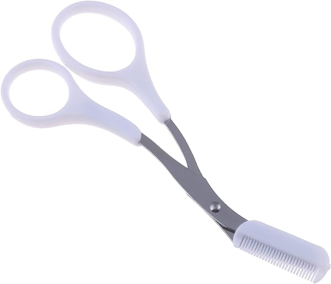 ARYRA Mayu Scissors, Eyebrow Scissors, With Comb, For Eyebrow Cleaning, Compact, Eyebrow Scissors, Eyebrow Scissors, Eyebrow Scissors, Eyebrow Scissors, With Comb, Eyebrow Scissors, White - NewNest Australia