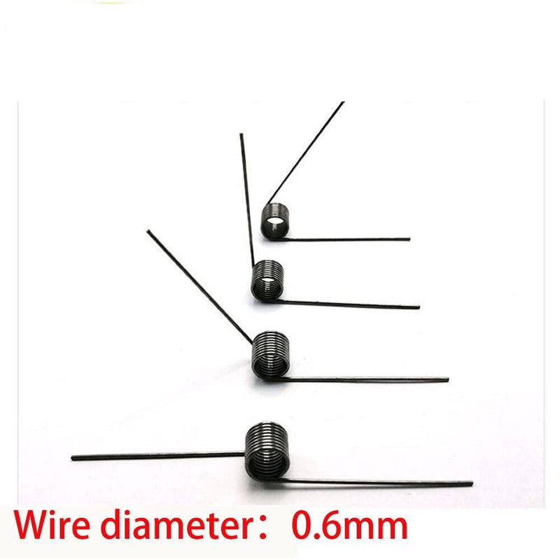 V-Spring, 0.6 Wire Diameter Torsion Small Torsion Spring, Hairpin Spring, 180/120/90/60 Degree Torsion Spring, 10pcs(3 laps 180 degrees) 3 laps 180 degrees 5.0MM_0.6MM - NewNest Australia