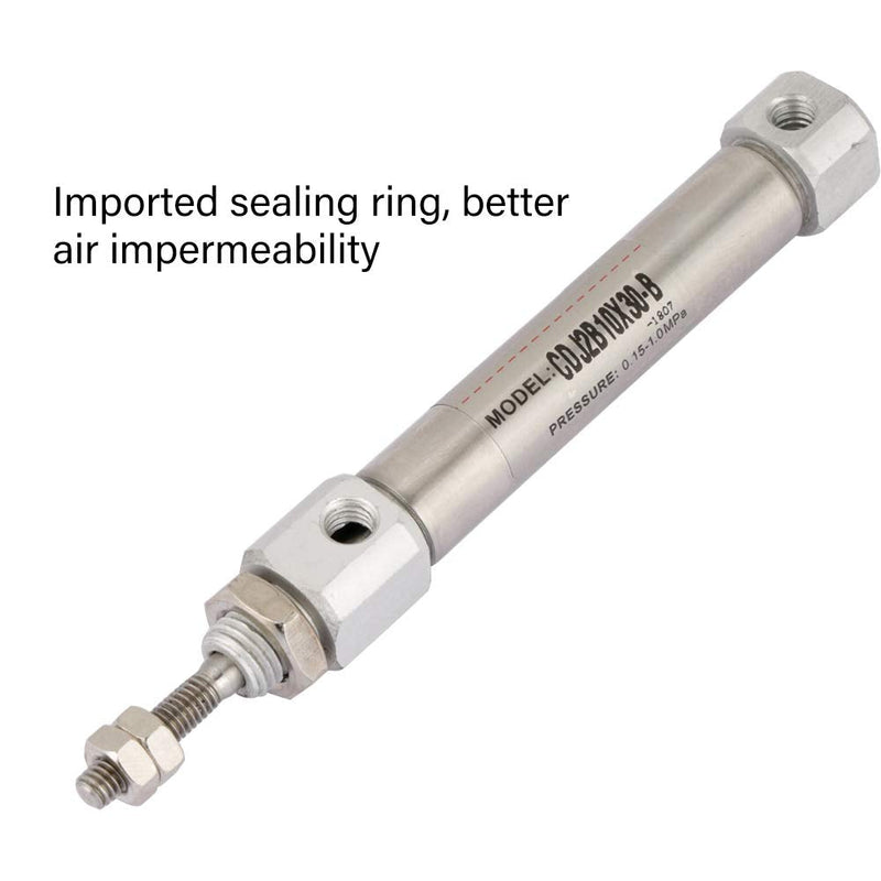 Pneumatic Air Cylinder CDJ2B10-30B 10mm Diameter 30mm Stroke Double Acting Stainless Steel 2 Hydraulic Cylinder