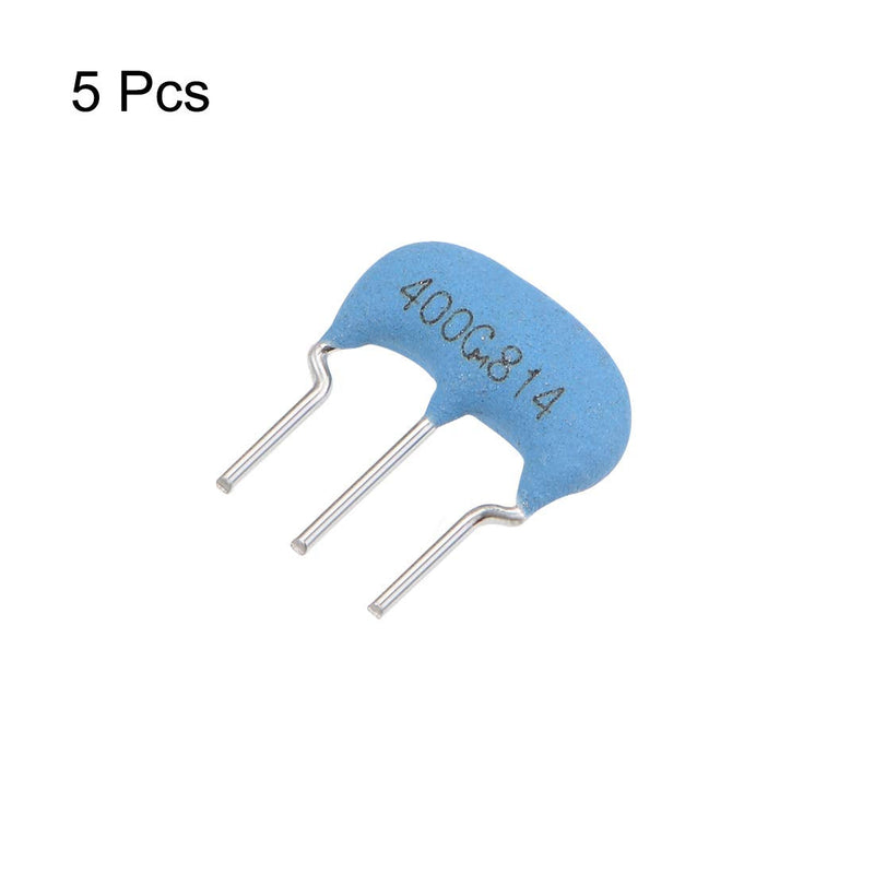 uxcell Ceramic Resonator Crystal Oscillator 4MHz 15pF 3 Pin DIP, Blue 5 Pieces - NewNest Australia