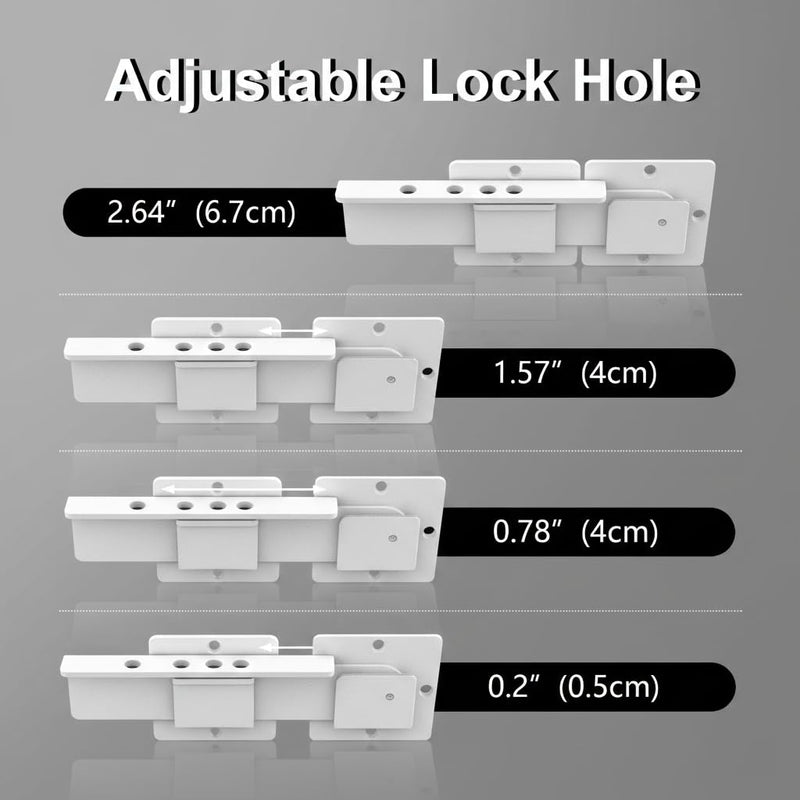 9 inch Flip Gate Latch Lock with Padlock Hole, 4mm Aluminum Anti-Rust Alloy Door Latch for Outdoor Wooden Fence, Sliding and Swing Open Door,Wooden Fence, Barn Door, Shed,Yard,Screws,White (9”) 9”