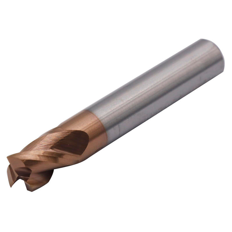 BestParts High Performance Solid Carbide End Mill for Aluminum - ZRN Coated, 37 Degree Helix, 3 Flute, 5/16" Cutting Diameter, 5/16" Shank Diameter, 7/16" Length of Cut, 2" Overall Length, Square End