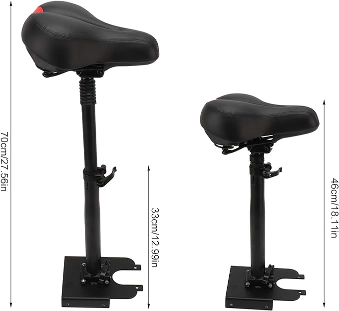 VGEBY Electric Scooter Seat Electric Scooter Saddle Electric Scooter Seat Foldable Punch Free Shock Absorbing Foam Scooter Saddle for XIAOMI M365 (Large, Seating Kit) - NewNest Australia