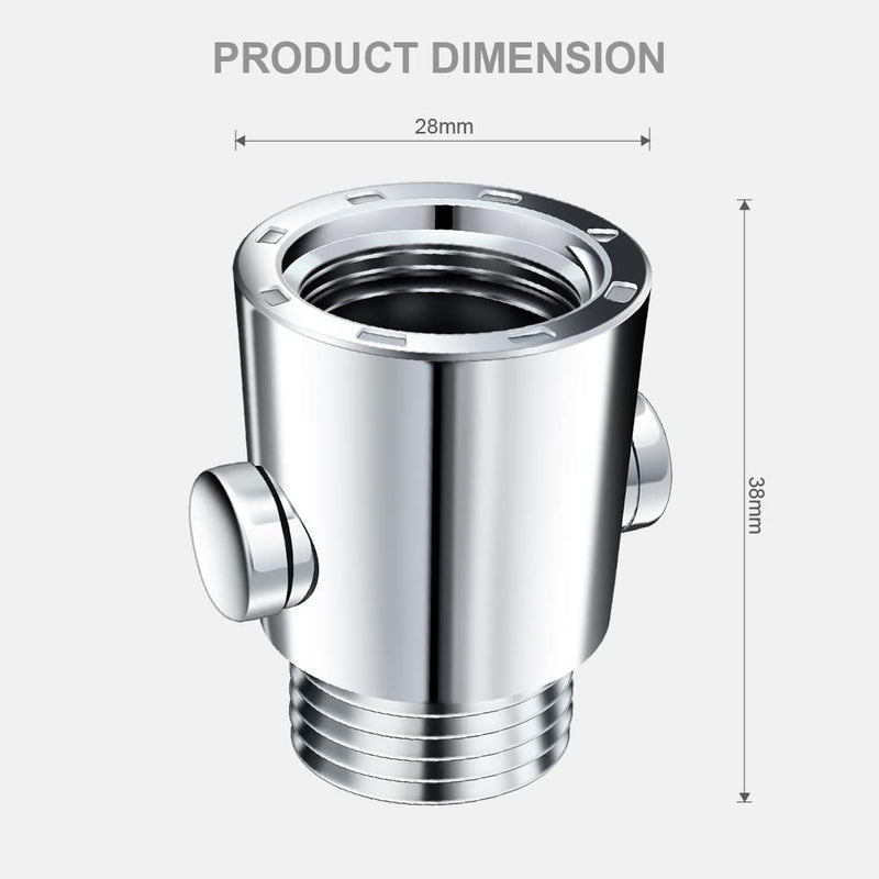 Shower Shut Off Valve Button Type G1/2'' Universal Water Flow Control Valve for Shower Arm and Hose or Bidet Sprayer - NewNest Australia