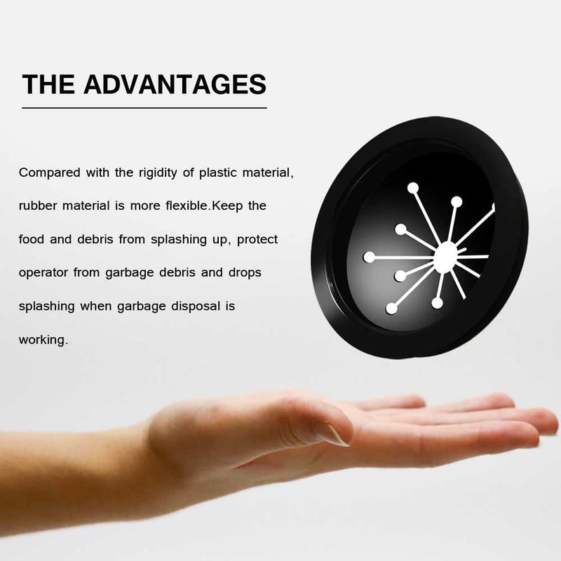 Garbage Disposal Splash Guard Sink Baffle Cover Kitchen Disposal Replacement Waste Food Disposal Accessories Part for Whirlaway, Waste King, Sinkmaster and GE Models