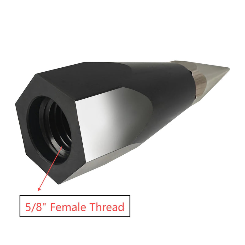 5 Pack GPS Pole Tip - 5/8 Female Thread - Fits Carbon Fiber Survey Pole, RTK Rod Replacement Prism Pole Tip