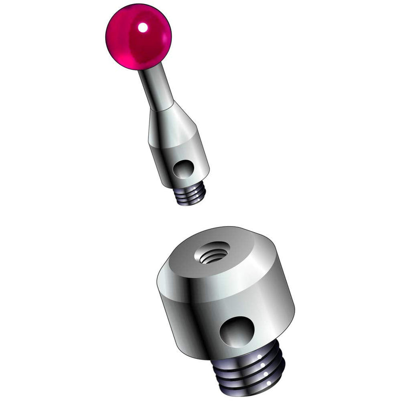 SUXING CMM Probe Thread Adapter M4 Outer Thread Shank to M2 Inner Thread 7mm Diameter 5mm Long (Pack of 2) D7*L5 (Pack of 2)