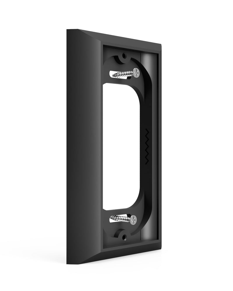 Ring Doorbell Mount - Hidden River Lab genuine Wall plate for Ring Wired Doorbell PRO (formerly Ring PRO2) - Premium adapter plate - Black
