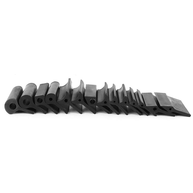 Sanding Block Rubber Wedge, 14Pcs Contour Sanding Grips Set, Flexible Sandpaper Mat Rubber Contour Sanding Block, Detail Sanding Grip Pad Wedge Block for Woodworker Automotive Home Art Craft