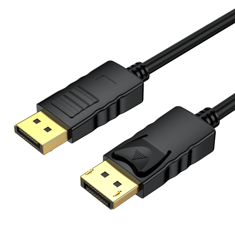 DisplayPort Cable 3FT 10-Pack, Display Port to Display Port Cable, Gold-Plated, Supports 4K@60Hz, 2K@165Hz, Compatible for Monitor, Computer, Laptop, Graphics Card, Docking Station Black