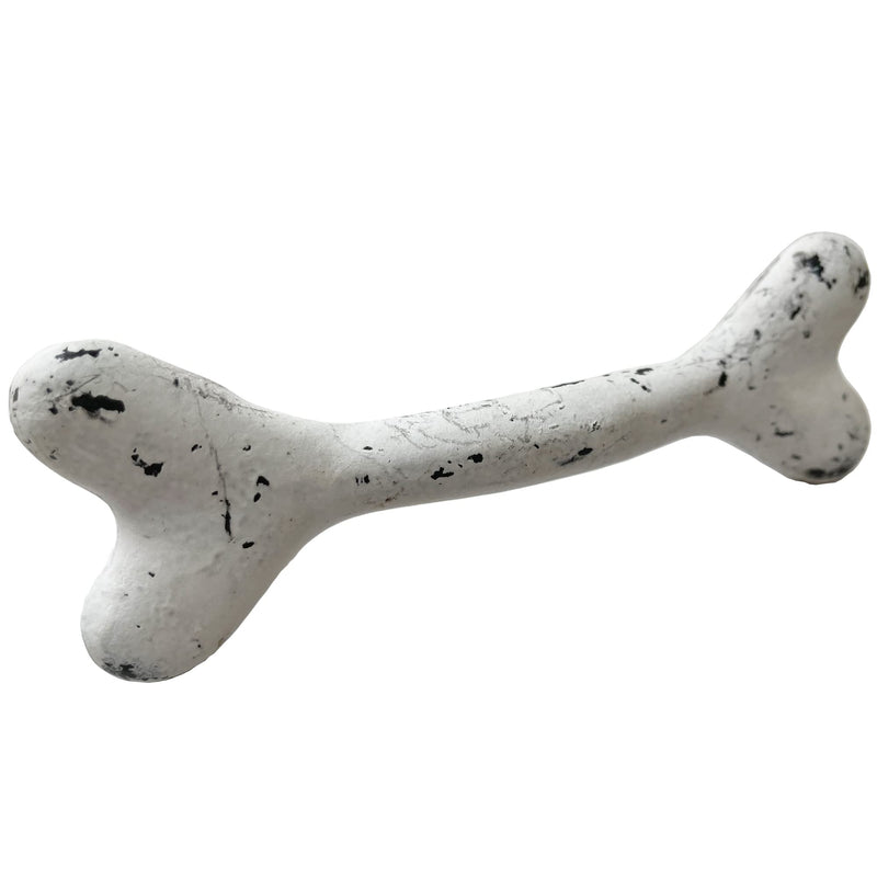 6" Dog Bone Handle Drawer, Cabinet Pull, Classic Country Farmhouse Vintage Style Black-White HN702 (2) 2