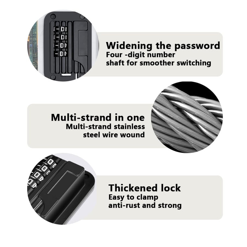 8 pcs Refrigerator Lock Fridge Freezer Door Lock with 4 Digit Lock Password, Mini Proof Door Lock for Kitchen Refrigerator, No-Drill Cabinet Locks for Windows,Closets,Drawers Doors(Black)
