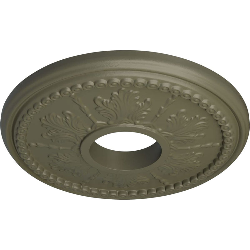 Ekena Millwork CM13TISSF Ceiling Medallion, Spartan Stone Spartan Stone (Flat Finish)