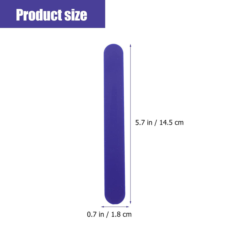 25pcs Spatula Depressors Bulk Plastic Stirring Sticks Plastic Sticks Oral Cavity Depressors Clinic 14.5X1.8CM Dark Blue