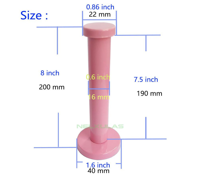 Pink Stainless Steel Single Super Heavy Duty Wall Mount Hook, Bath Towel Hooks, Coat Hanger (8 inch,4 PCS) 8 Inch 4