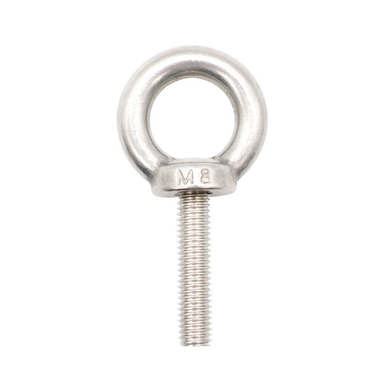 Eowpower 5 Pieces Stainless Steel M8 x 32 mm Ring Eye Bolts