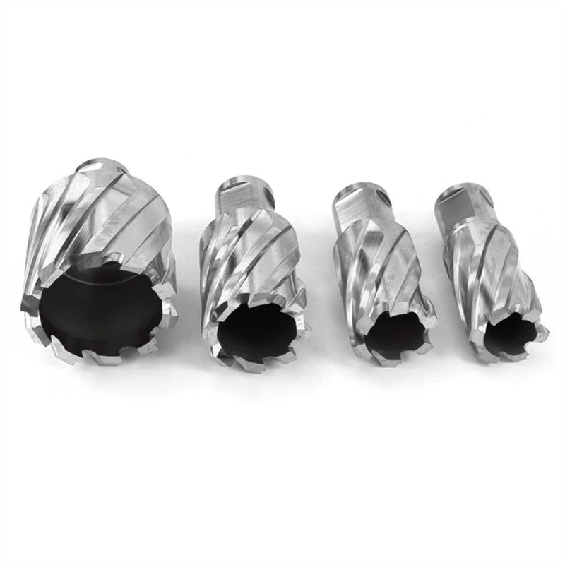 Shank HSS Annular Drill Bit 12-42x30mm TiN Coated Hollow Drill Bit for Metal Cutting Weldon Shank Core Drill Bit (23x30mm) 23x30mm