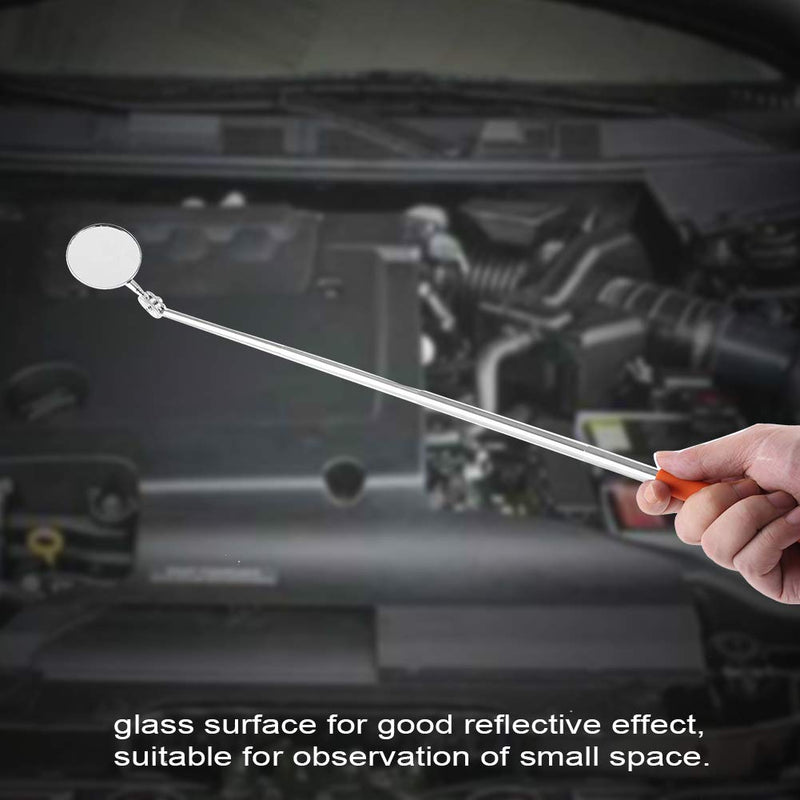 Telescopic Inspection Mirror, Machine Tool Inspection Mirrors 360 Rotation for Mechanics Cars(50×600mm Grip Cover) 50*600mm Grip Cover