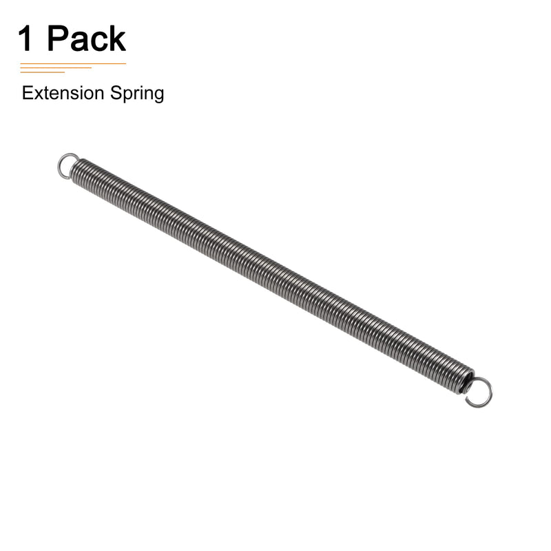 2x16x300mm(WxODxL) Extension Spring - 1Pack - Good for Home Repair Machinery - Spring Steel Extended Compressed Spring - Grey 2x16x300mm Gray
