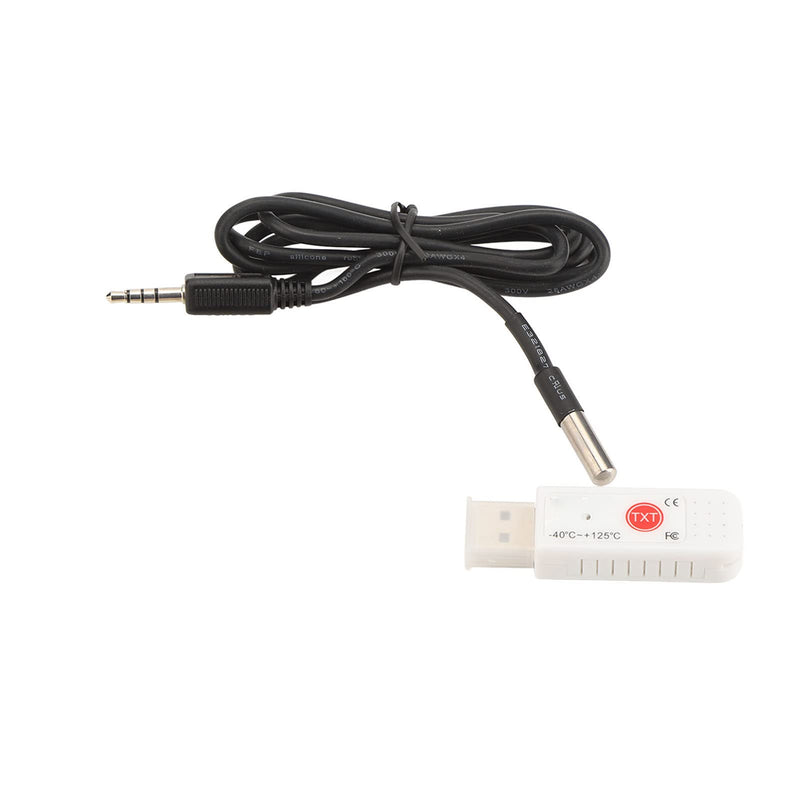Hilitand TEMPer2 USB Computer Thermometer Inside and Outside,Dual Temperature Sensor Logger, Ambient Temperature Monitoring Data Recorder,Upper Lower Limit Temperature Alarm,for Warehouse/Mall