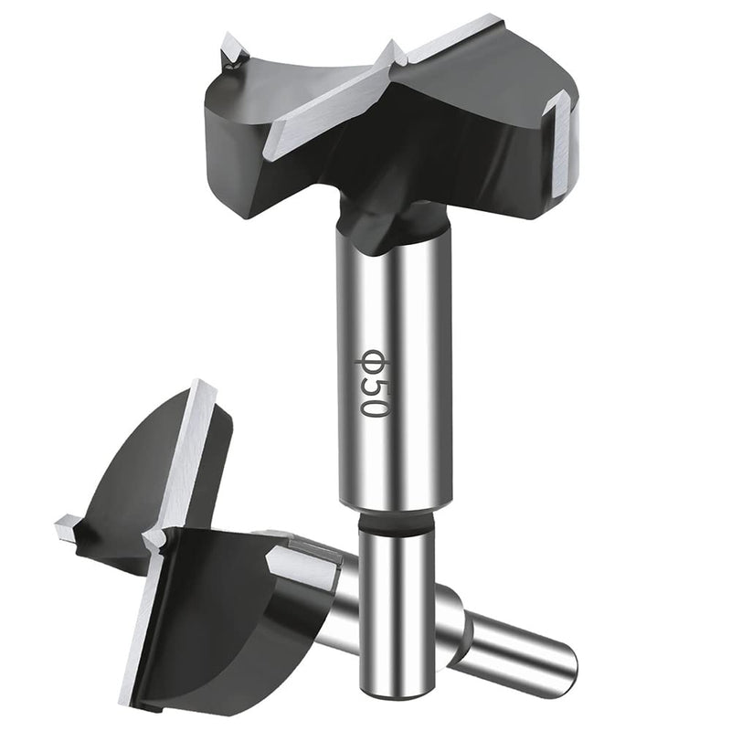 2-1/8 Inch Carbide Forstner Drill Bit, Carbide Tipped Forstner Bit for Hard Wood, Wood Drilling Bit Woodworking Hinge Cutter Tool Kits for Wood Plywood Plastic 54mm | 2-1/8''