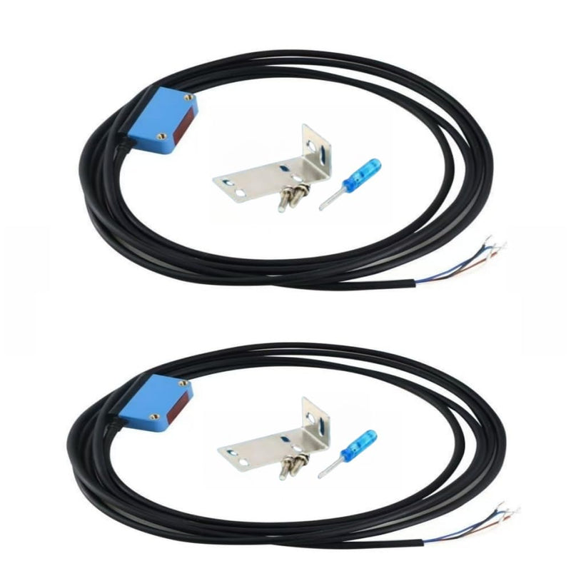 BGX-35N Photoelectric Switch, 2 Pieces | Background Suppression Diffuse, Detection Distance 10-450MM, 12-24 VDC, NPN Output BGX-35N