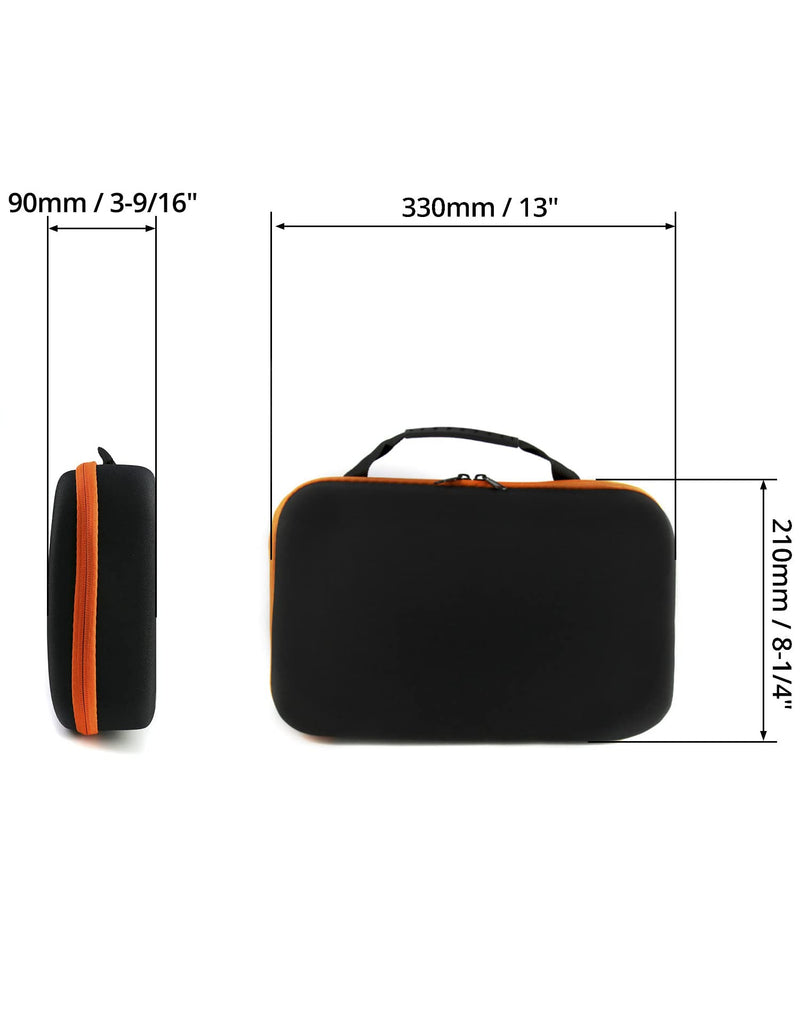 QWORK Hard Storage Tools Case Replacement, for Store Electric drill and Tool Sharpeners, 33x22.5x9cm, Case Only 1 Pack