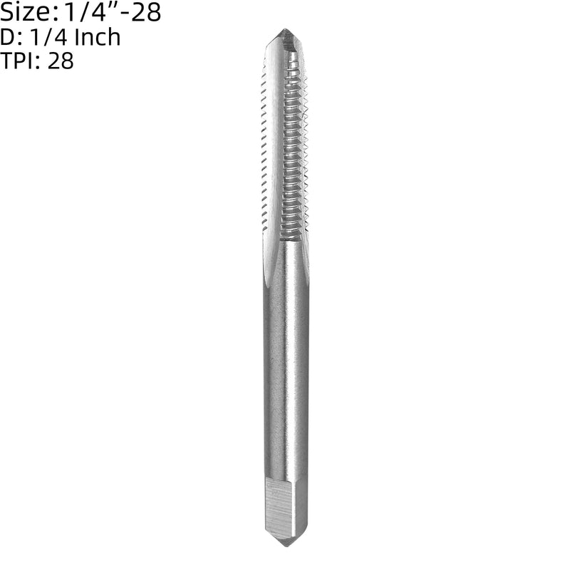 Burkit 1/4"-28 UNF Tap and Die Set, 1/4 x 28 UNF Machine Thread Tap and Round Die Right Hand 1/4-28 UNF