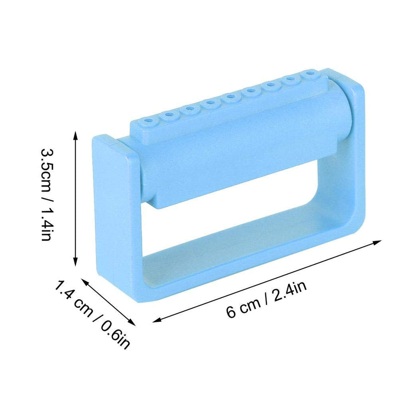 Burs Block Holder, Burs Disinfection Box, 9 Holes Block Case Organizer Drills Burs Holder Disinfection Case Autoclavable Care Tools(4#) 4#