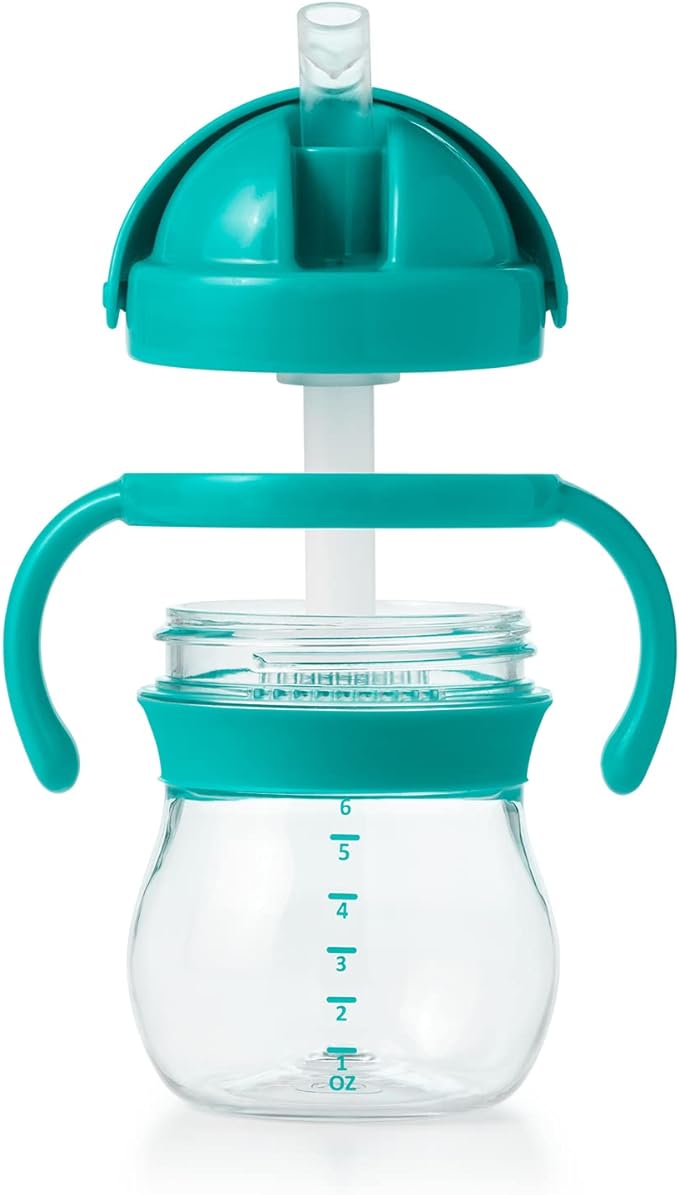 OXO Tot Straw Cup with Grow Handle teal - NewNest Australia