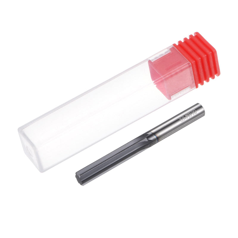 HARFINGTON Carbide Chucking Reamer 0.26"(6.6mm) Dia Straight Flute Straight Shank Machine Reamer Tool for Metal and Lathes CNC Machining Centers, Black 0.26"