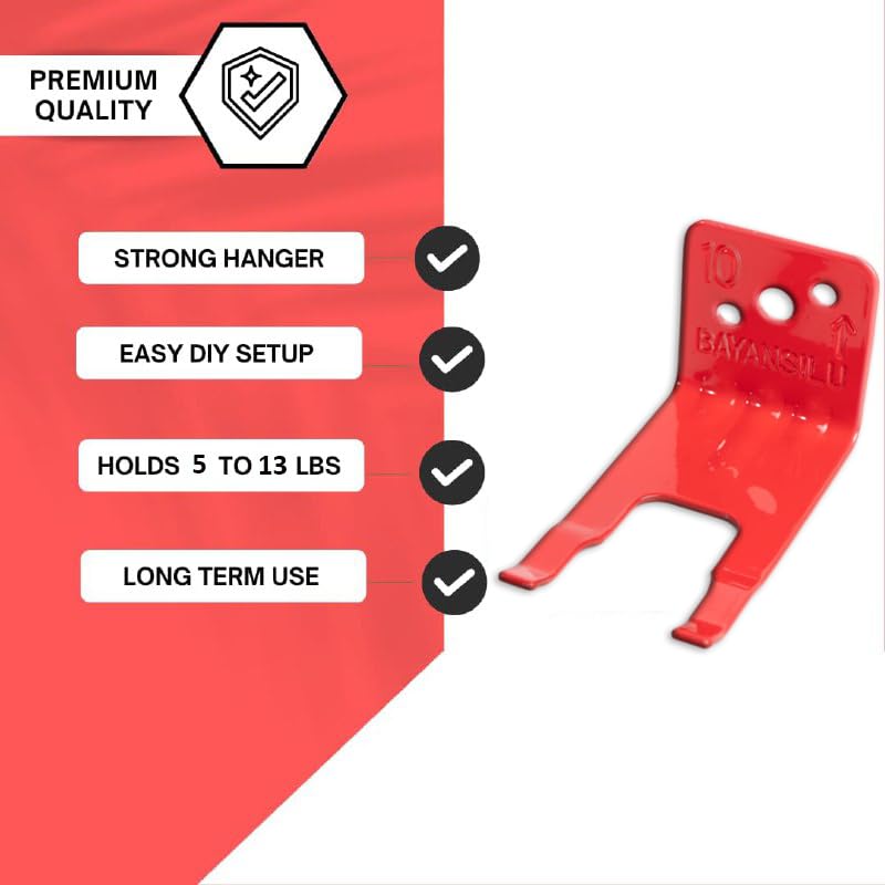 Universal Fire Extinguisher Bracket, Fire Extinguisher Mounts & Brackets is Fits Extinguishers from 5 to 15 lbs, Slot Diameter 1 to 1.25 Inches, Holder for Dry Chemical and Water Extinguishers. (2) 2
