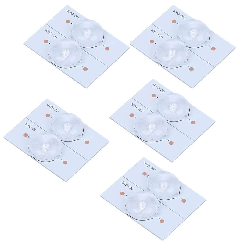20PCs 3V SMD Lamp Beads, Fiberglass Board with Optical Lens Filter SMD Light Bead for TV Repair (20 Pcs)