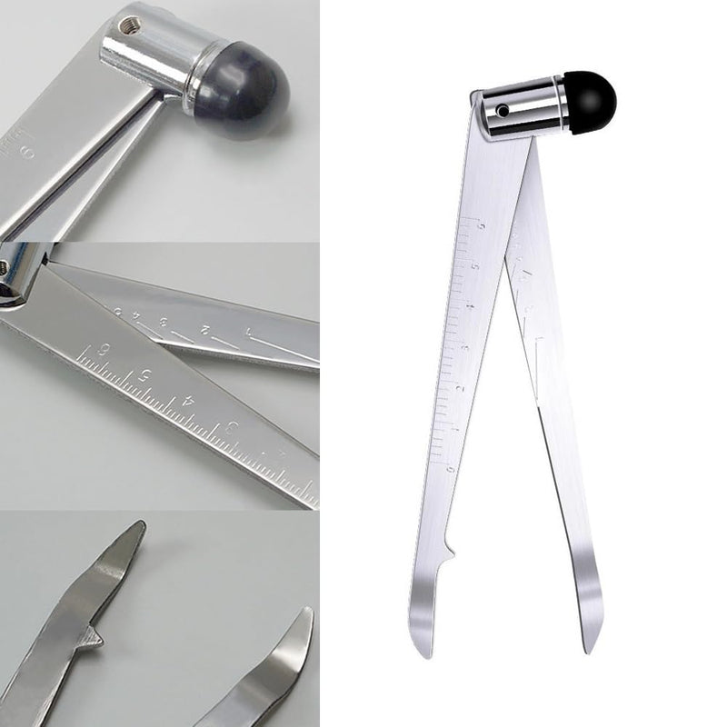 Portable Reflex Hammer with Built-in Measuring Ruler Rubber Tips Mallet Neuro Hammer Stainless Steel Neurological Tromner Hammers for Deep Tendon Reflex Testing Plantar Reflex Exam
