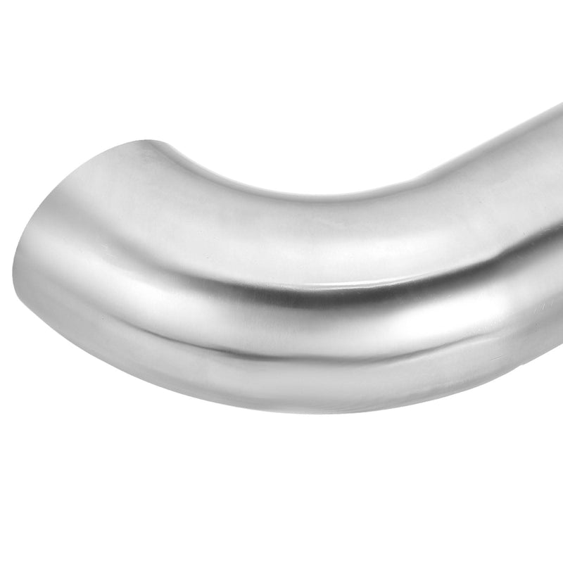 PATIKIL 90 Degree Mandrel Bend Elbow, 2 3/4inch OD Sanitary Exhaust Elbow Exhaust Pipe Connector 304 Stainless Steel 4in L Extended Pipe for Welding Modified Stair Handrail HVAC, 1 Pcs 70mm (2 3/4in) OD