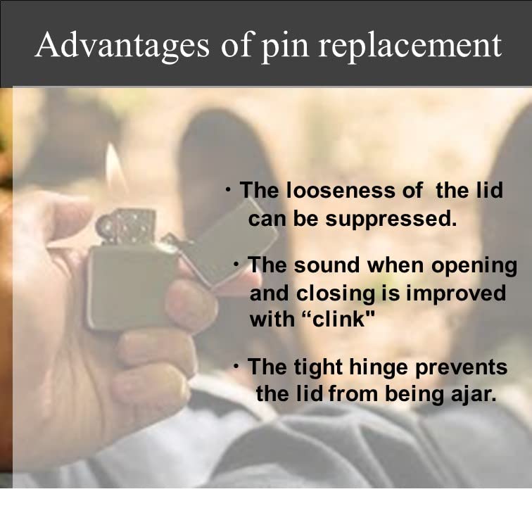 5Pcs Universal Lighter Replacement Repair Kit Hinge Pin with Instructions