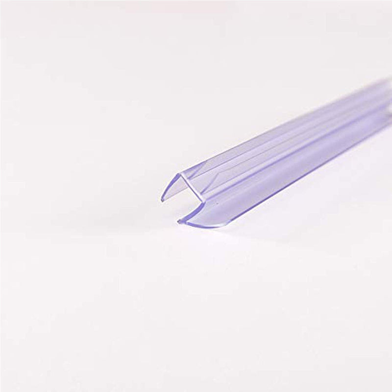Frameless Glass Shower Door Sweep for 3/8" Glass, Bottom Seal with Drip Rail, 27.5" Long 3/8"/10mm