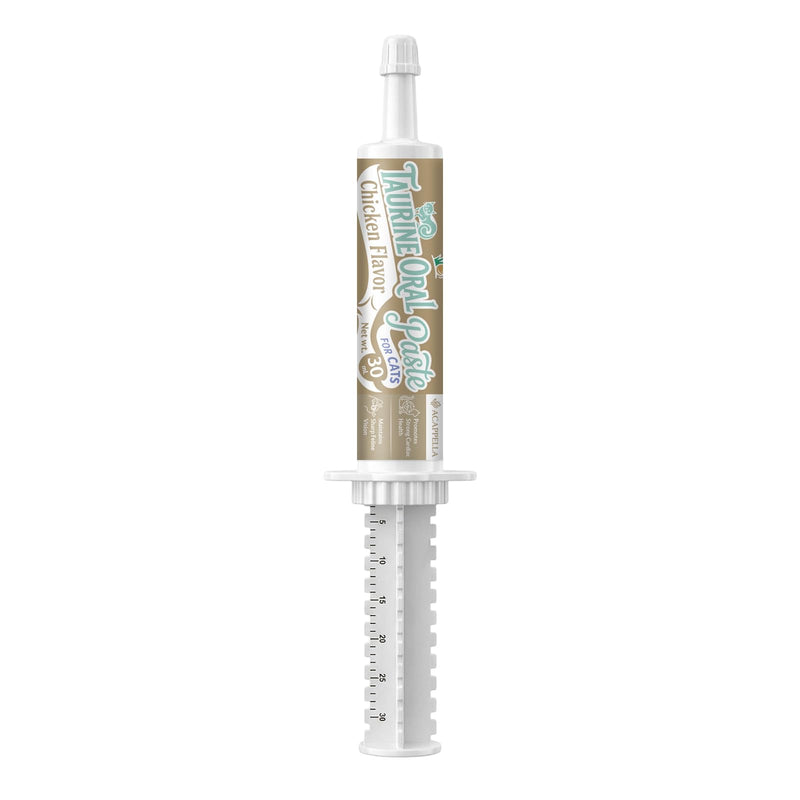 ACAPPELLA Chicken Flavor Lickable Paste Taurine for Cats - 30mL | Exact Dosage ; Easy-Squeeze Dispenser ; Mess-free