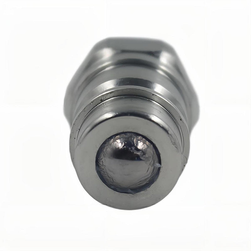 2-PCS 1/2" Ag Ball Valve Hydraulic Quick Connect Male Coupler Nipple Tractor Coupling 1/2" NPT NS12 NPT M/F 2PCS-1/2 NPT Male( Ball)