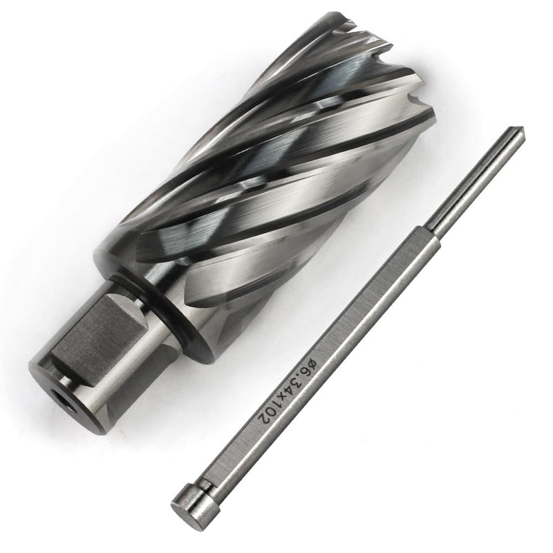 OSCARBIDE 1-3/16" x 2" HSS Annular Cutter 3/4" Weldon Shank Mag Drill Bit | 2 Flat Shank | 1-3/16"Cutting Diameter | 2"Cutting Depth | Burr-Free Holes | Rapid Chip Removal | Precision Ground Edges