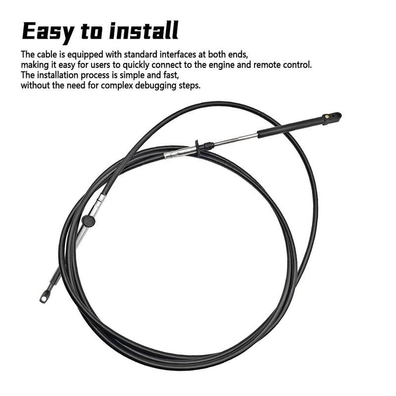 173112 Throttle Shift Remote Control Cable Replace 0173112 12FT Fit for Johnson Fit for Evinrude Fit for BRP Outboard Marine Engine