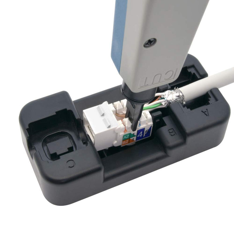 InstallerParts Keystone Jack Punch Down Stand Single Black